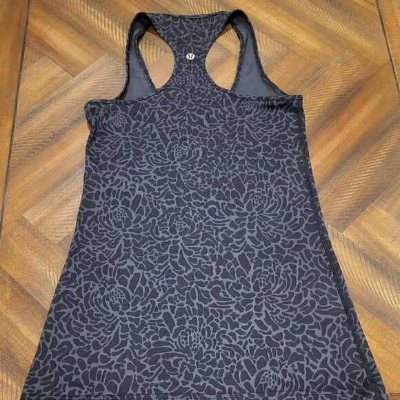 Lululemon Black and Grey Racerback Top - Picture 2 of 5